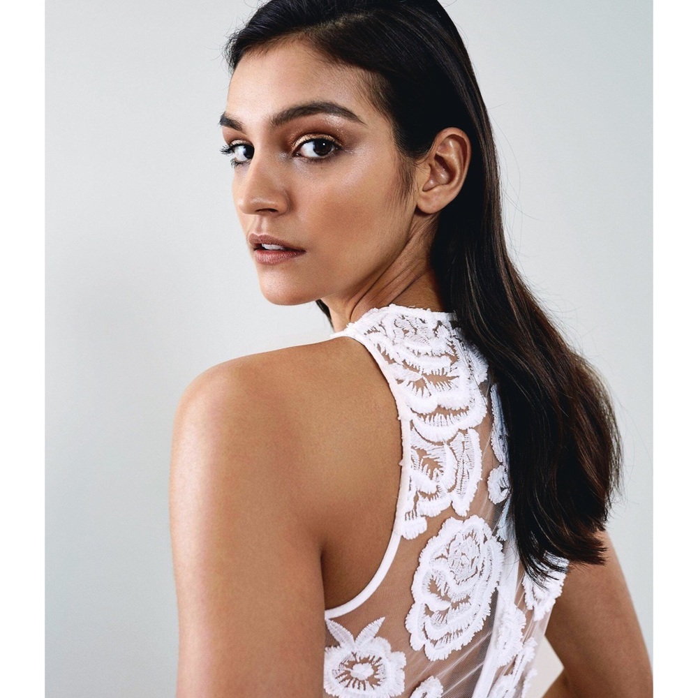 REISS Floral Lace Midi Dress - Picture 2 of 6